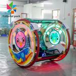 Theater Coin Pusher Arcade Machine 360 Degree Rotating Wheel Happy Leba Car