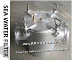 Hot-dip galvanizing marine seawater filter, hot-dip galvanizing suction coarse