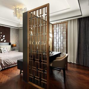 Wholesale Rose Gold Stainless Steel Perforated Panels For Hotels/Villa/Lobby Interior Decoration from china suppliers