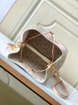 White Pink Damier Azur Canvas LV Branded Messenger Bag NéONoé MM Bucket Bag
