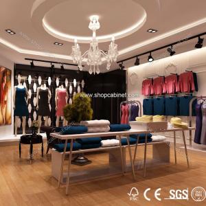 Wholesale Fashion metal display shelf &amp;hanging clothes shelf from china suppliers