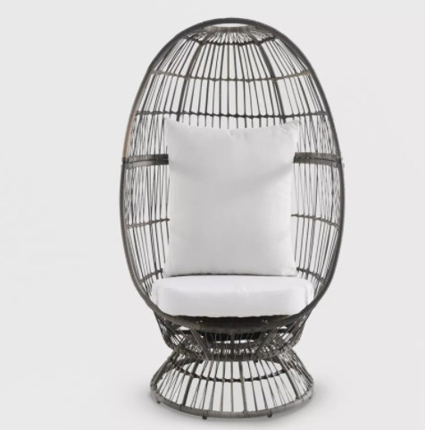 Egg Round Patio Outdoor Indoor Garden PE Rattan Swing Chair Hotel Garden