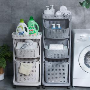 Wholesale Versatile 3 Tier Vertical Laundry Sorter 44X34 Plastic Laundry Hamper from china suppliers