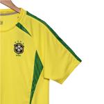 Brazil 2002 World Cup Champion Retro Home Replica Football Jersey Customization