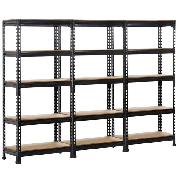 Metal Angle Steel Rack Boltless Stacking 4-5 Layer Outer Hoist Hole Shelf