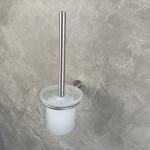 Wall Mounted Kitchen Sink Brush Caddy Glass Bathroom Cleaning Tools