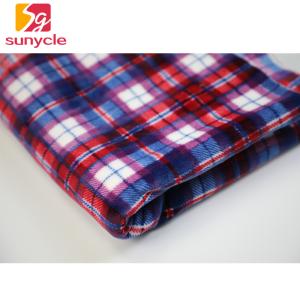 Wholesale Plaid Printed 280gsm Micro Fleece Fabric For Garment Scarf from china suppliers