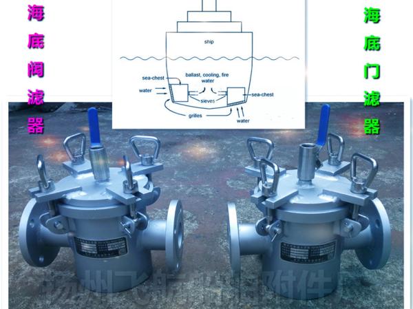 High quality marine stainless steel sea water filter, marine stainless steel