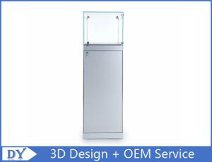 Wholesale Simple Matte White Wood Jewelry Tower Display With Lights Fully Assembly from china suppliers