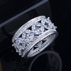 Wholesale 925 Sterling Silver Princess Tiara Crown Sparkling Love Heart CZ Rings for Women Engagement Jewelry Anniversary from china suppliers
