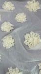 3D Laser Out Rose Fancy Fabric By The Yard Colored Embroidery Fabric Lady Dress