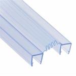 Black PVC Custom Shower Door Bottom Sealing Strip for Bathroom Glass Door