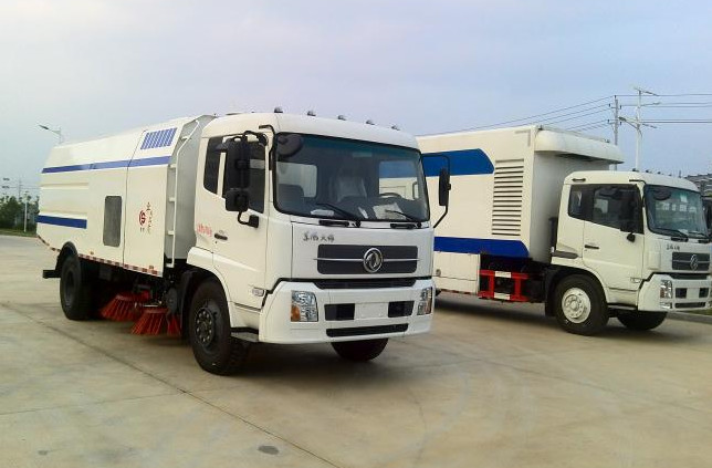 Dongfeng 16ton Outdoor Truck Mounted Vacuum Street Sweeper 4cbm 5cbm 6000 liters 7cbm 7000 liters road sweeping truck