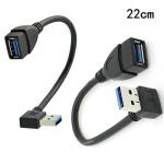 Female USB3.0 Extension Cable To 22cm Male With High Transmission Speed