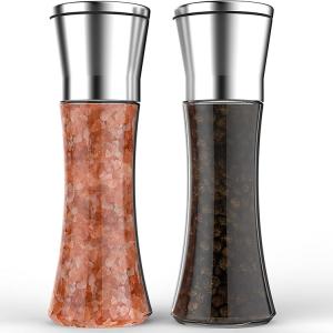Wholesale Manual Brushed 295g 192mm 200ml Stainless Steel Salt Grinder from china suppliers