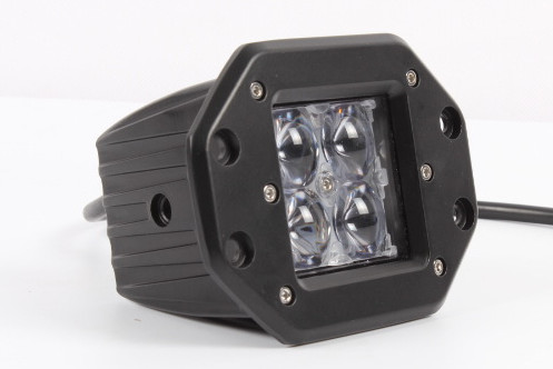 16W LED Work Light 3.9-inch Flood/Spot Square Spotlight Car Accessories Work LED Light