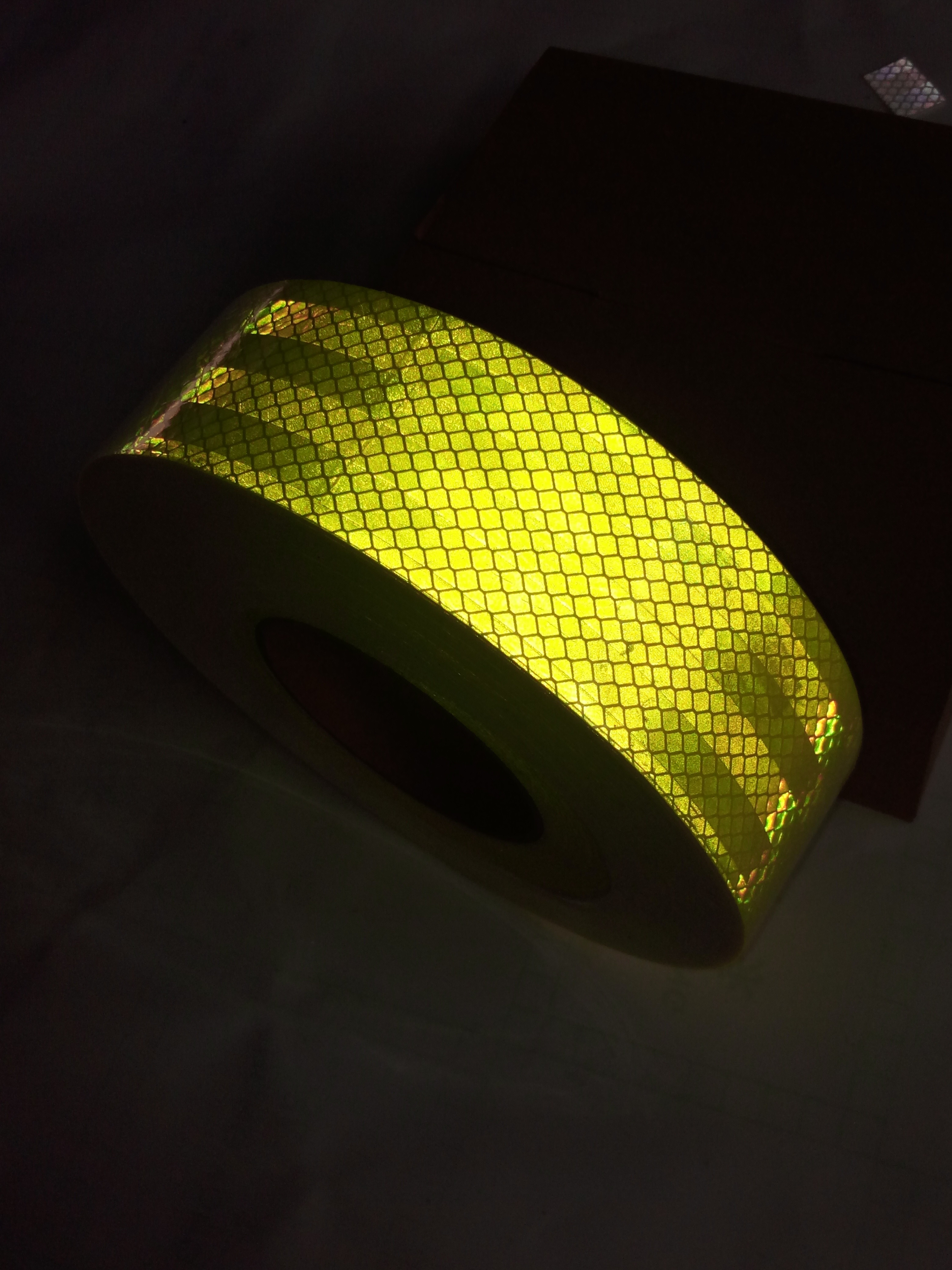 50mm*45.72m DOT-C2 Reflective Conspicuity Tape Flourescent Yellow And Green