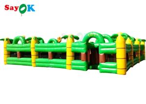 Wholesale Big Funny Inflatable Sports Games Palm Tree Maze For Adults Kids Inflatable Party Games from china suppliers