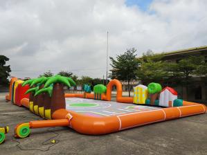 Wholesale Commercial Outdoor Inflatable Sport Game Inflatable Simulated City Road Inflatable Race Track Air Tumble Track from china suppliers