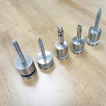 Wall Mounting 304 316 Stainless Steel Glass Balustrade Standoff Pins Custom