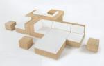 Indoor / Outdoor Rattan Furniture , Cane Corner Sofa For Meeting Room