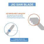 25 Piece Professional Jigsaw Saw Blades For Drywall Board Wood And Metal Cutting