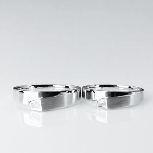 Wholesale Square Diamond Customizable 10g His And Hers Wedding Rings from china suppliers