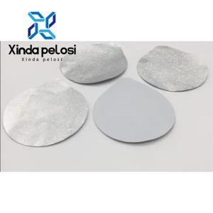 Wholesale 0.033-0.05mm Die Cut Piece Heat Seal Aluminum Foil Lid Tray For Bottles Seal Small from china suppliers