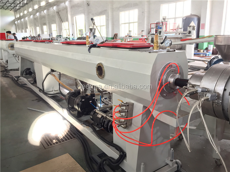 High Productivity HDPE PE PP Pipe Extrusion Production Line /making Machine equipped with GUOMAO Reduction gearbox