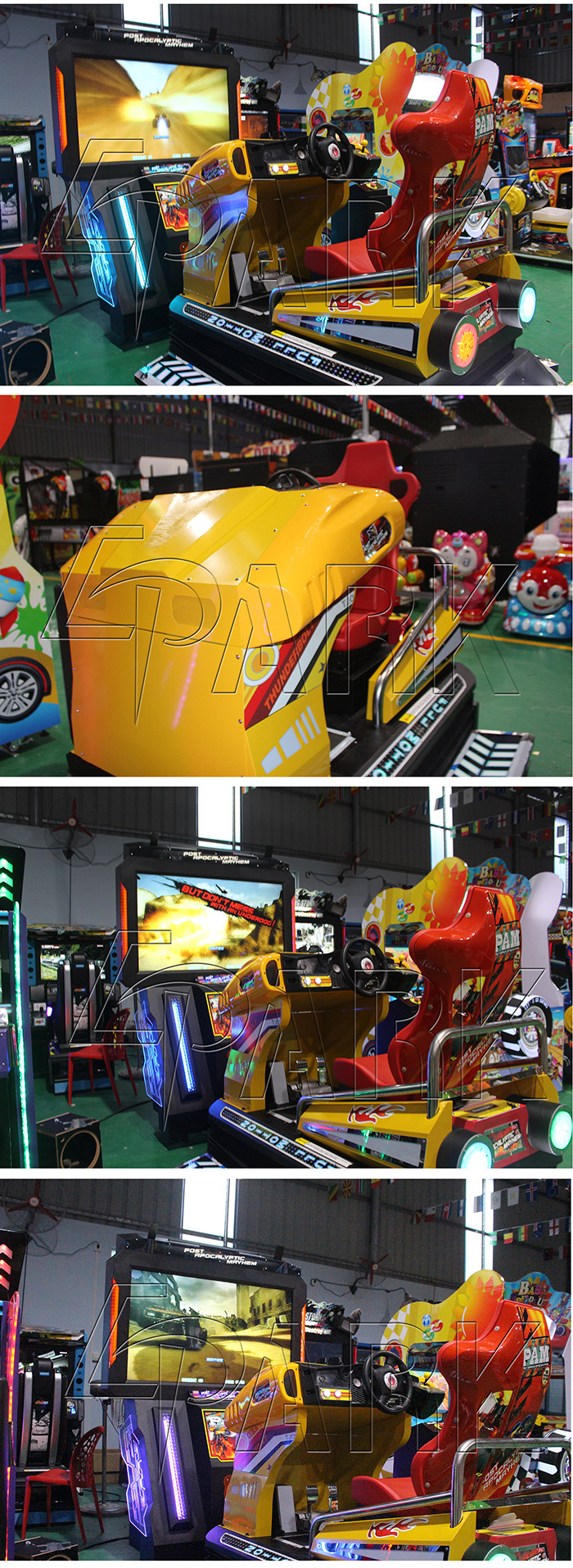 Video Arcade 3D Dynamic Car Racing Game Machine