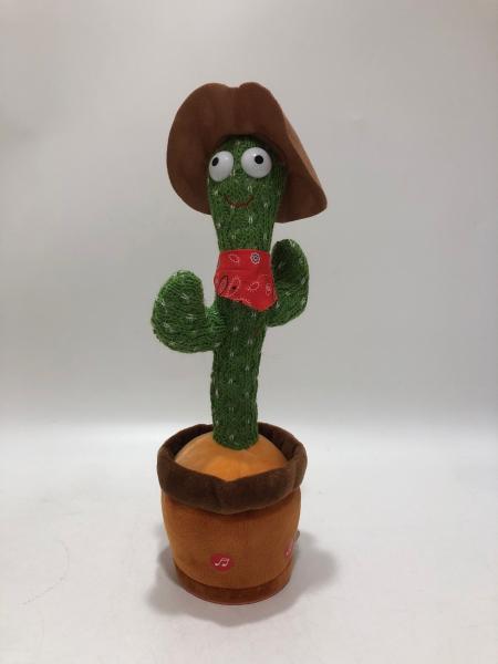 Electronic Plush Talking Sunny Cactus Toys Dancing Singing Record For Baby Boys