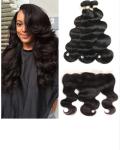 24 Inch Malaysian Body Wave Bundles / Virgin Hair Hair Extensions