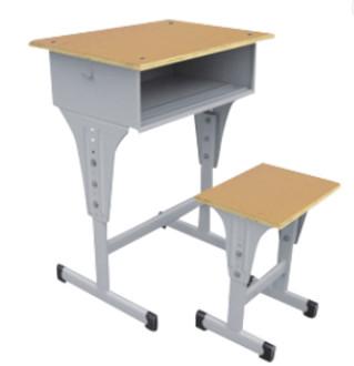 Safe Powder Coating Kids Writing Table And Chair , Reliable Boys / Girls Study