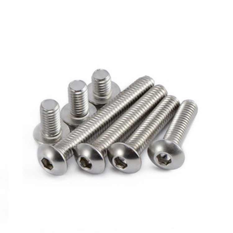 ISO 7380 M5 M6 Metric Machine Stainless Steel 304 Hexagon Socket Allen Cap Round Button Head Screws