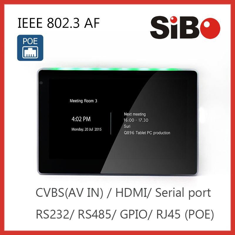 7 Inch POE IN-Wall Capacitive Touch Screen With Android System For Home Automation