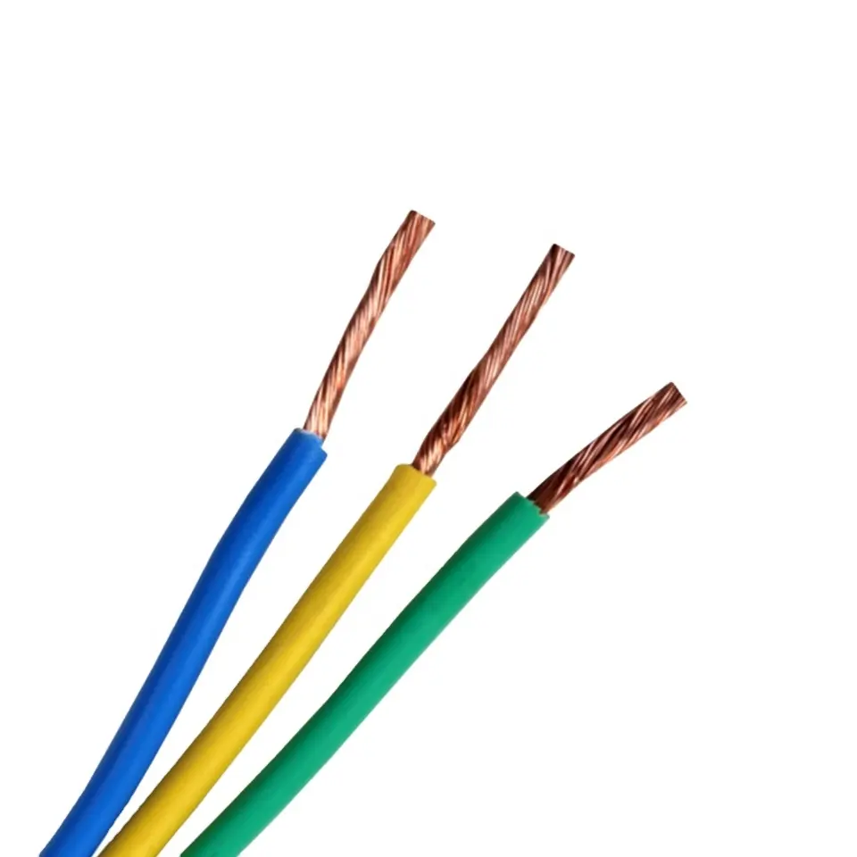 Insulated PVC 4 Core 15mm 25mm 4mm 6mm Flexible Copper Core Electric Power Cable