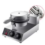 CE Certified Electric Stainless Steel Waffle Baker Machine for Ice Cream Waffle
