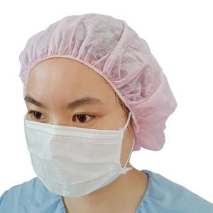 Wholesale Non woven Disposable Head Cap , bouffant caps disposable For Surgery Use from china suppliers