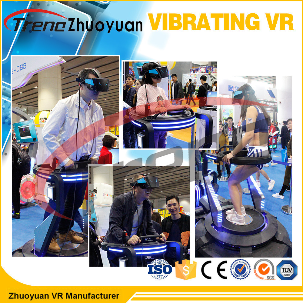 Roller Coaster Vibration Movement VR Helmet Simulator In Shopping Centre