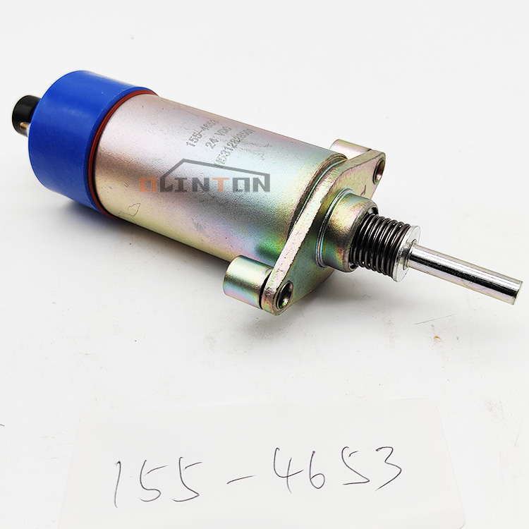 Excavator Parts 24V Engine Stop Solenoid Valve 155-4653 for CAT E330B E330C E330 3306