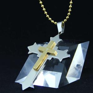 Wholesale Fashion Top Trendy Stainless Steel Cross Necklace Pendant LPC387 from china suppliers