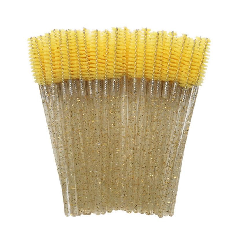 OEM Disposable Eyelash Extension Accessories Crystal Mascara Brush Eyelash Brush Brow Lash