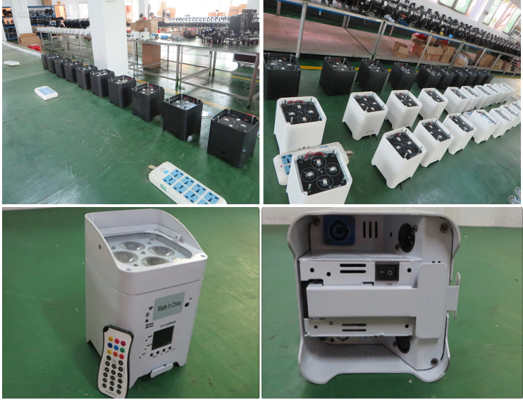 Stage LED Uplights RGBW Par Light DMX Controlled Wireless 6 X 18w For Weddings