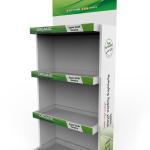 Floor Standing Wooden Drug Display Unit For Retail Stores Display Rack