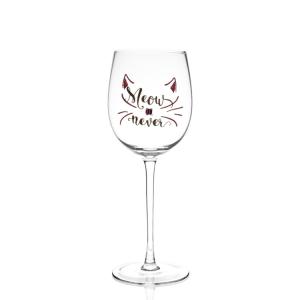 Wholesale Novelty Applique Creative Festive Glass Cat Theme Wine Glass Gift from china suppliers