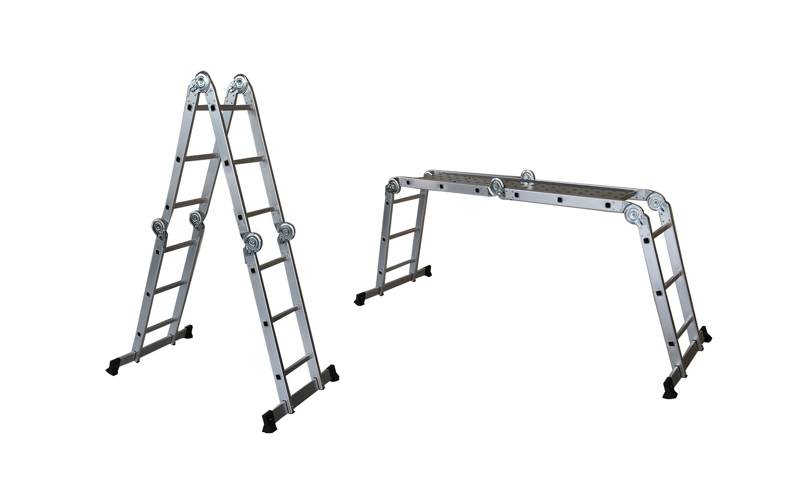 A Form Aluminum Multi Purpose Ladder 4 Folds Aluminum Straight Ladder
