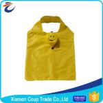 Promotional Custom Made Fabric Shopping Bags Cute Smiley Face Appearance