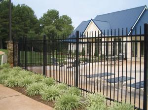 Wholesale Powder Coated Steel Wall Fence Galvanized PVC Coated Black Iron Fencing for Villa Garden Decorative Low Tubular Steel Fence from china suppliers
