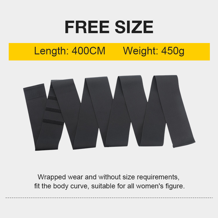 Breathable High Compression 2mm 2.5mm Invisible Wrap Waist Trainer