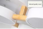 Nordic modern hotel apartment villa LED ceiling lamp wooden chandelier(WH-WA-14)